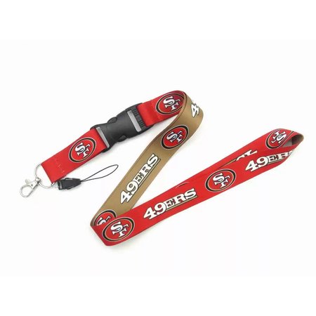 San Francisco 49ers NFL Neck Lanyard Football Teams Detachable Strap Lanyards for Cellphone Holder